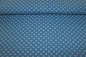 Preview: Jersey Blümchen graublau (10 cm)