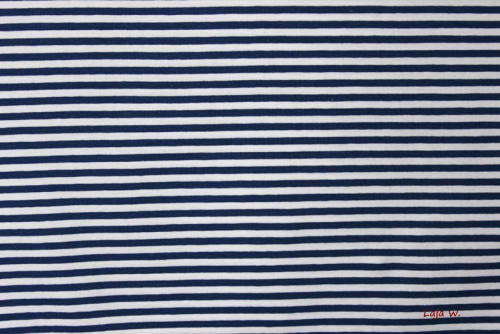 Jersey Ringel weiß/blau (10 cm)
