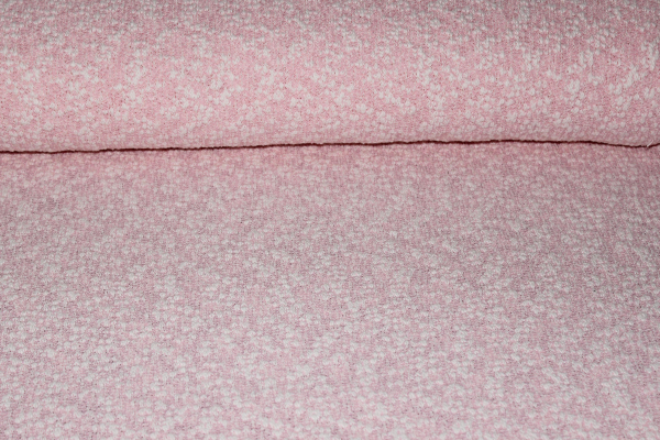 leichter Strickstoff rosa creme (10 cm)