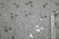Preview: Alpenfleece/-sweat grau mit Sternen silber (10 cm)