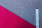 Preview: Alpenfleece/-sweat grau/pink (10 cm)