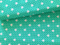 Mobile Preview: Designerbaumwolle Delightful Dot kräftiges mint (10 cm)