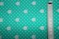 Mobile Preview: Designerbaumwolle Delightful Dot kräftiges mint (10 cm)