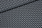 Preview: Viskose-Druck graphisches Muster nachtblau (10 cm)