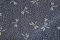 Preview: japanische Designerbaumwolle Libellen Punkte (10 cm)
