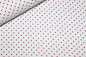 Preview: Baumwolle Tupfen weiß/ dunkleres pink (10 cm)