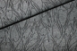 Preview: Leinen-/ Baumwollgemisch Driftless grey/black (10 cm)