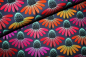 Preview: Designer-Baumwollstoff "Echinacea Glow" glow (10 cm)