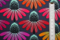Preview: Designer-Baumwollstoff "Echinacea Glow" glow (10 cm)