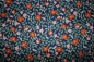 Preview: Designer- Baumwollstoff Strawberry Fields Primrose navy (10 cm)