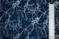 Preview: Designerbaumwollstoff Pearl Lux II blue (10 cm)