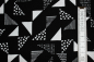 Preview: Designerbaumwolle Just Right schwarz (10 cm)