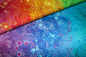 Preview: Designerbaumwollstoff Effervescence bunt  (10 cm)