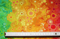 Preview: Designerbaumwollstoff Effervescence bunt  (10 cm)