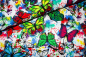 Preview: Designer- Baumwollstoff BUTTERFLY DROPS OF COLOR (10 cm)