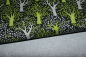 Preview: Designer- Baumwollstoff Green Forest schwarz (10 cm)