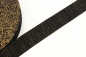 Preview: Gurtband Glitzer 30mm schwarz/gold (1 m)