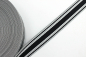 Preview: Gurtband Streifen schwarz/weiß/grau 30 mm (1 m)
