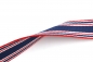Mobile Preview: Gurtband Streifen blau/weiß/rot 30 mm (1 m)