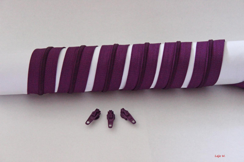 Reißverschluss endlos violett (1m)