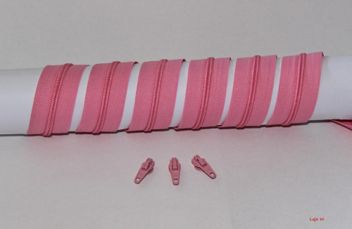 Reißverschluss endlos rosa (1m)