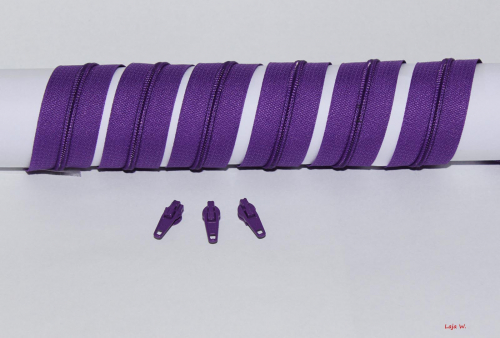 Reißverschluss endlos lila (1m)