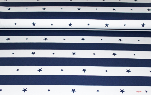 Jersey Navy White Star  (10 cm)