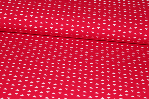 Jersey kleine Dreiecke rot/weiß (10 cm)