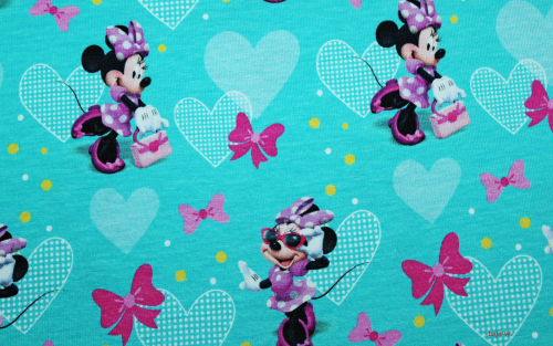 Jersey Minnie Mouse türkis (10 cm)