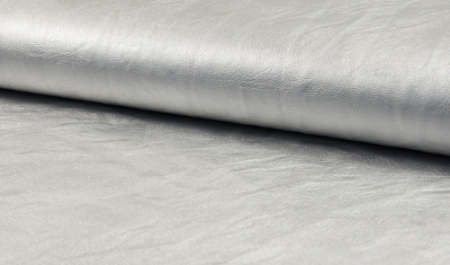Lederimitat Space silber- metallic (10 cm)