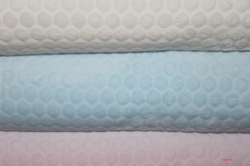 Wellnessfleece "Neni Dot" weiß (10 cm)