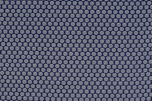 Baumwolle Blümchenmeer dunkelblau (10 cm)