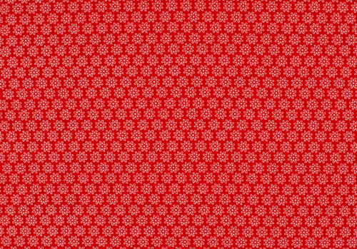 Baumwolle Blümchenmeer rot (10 cm)