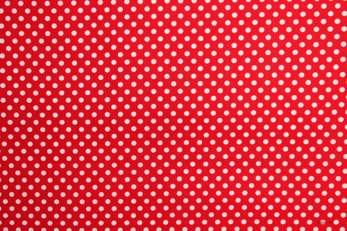 Baumwolle Punkte rot-weiss (10 cm)