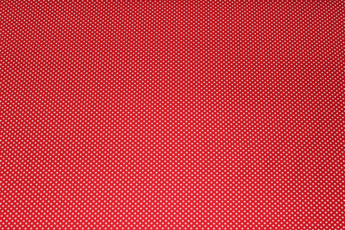 Baumwolle Punkte rot/weiss (10 cm)
