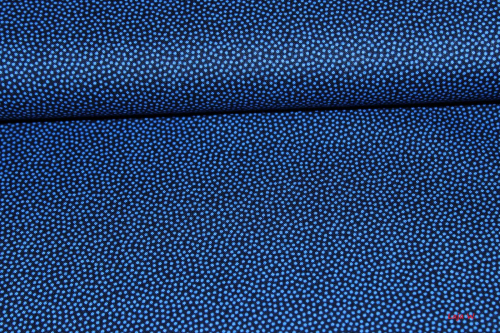 Baumwolle unregelmäßige Pünktchen blau (10 cm)