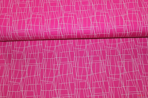 Designerbaumwolle Atomic Web pink (10 cm)