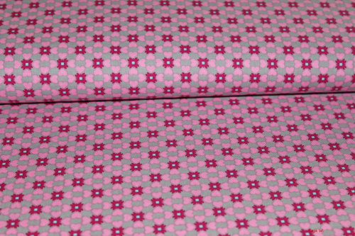 Baumwolle Herzblümchen grau (10 cm)