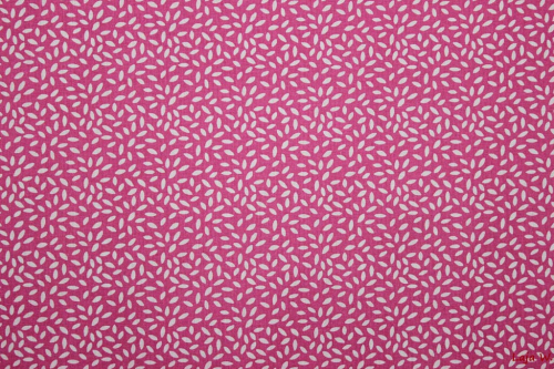 Baumwollstoff Blättchen helles pink (10 cm)