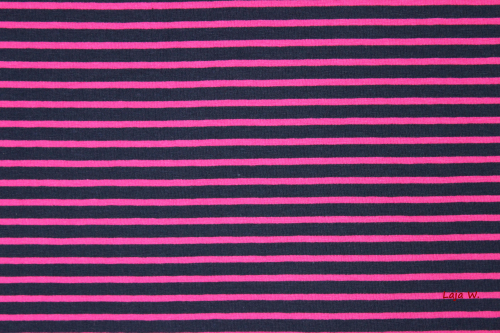 Jersey  Campan dunkelblau/ pink (10 cm)