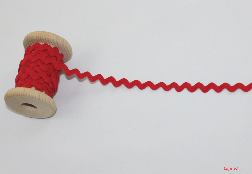 Zackenlitze rot 12 mm (1 m)