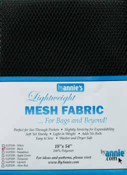 Netzstoff/ Lightweight Mesh Fabric by Annie's schwarz