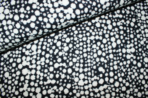 Viskose-Jersey Dotty nachtblau/warmes weiß (10 cm)