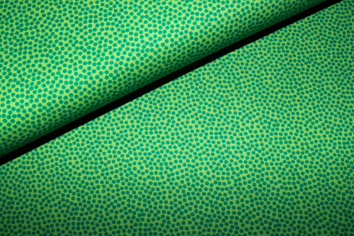 Baumwollstoff "Dotty" grün (10 cm)