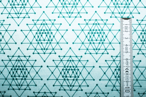 Designerbaumwolle Palm Canyon teal (10 cm)