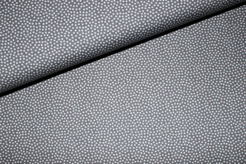 Baumwollstoff Dotty grau/weiß  (10 cm)