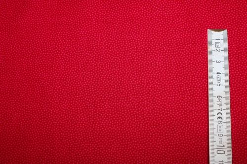Baumwolle unregelmäßige Pünktchen rot (10 cm)