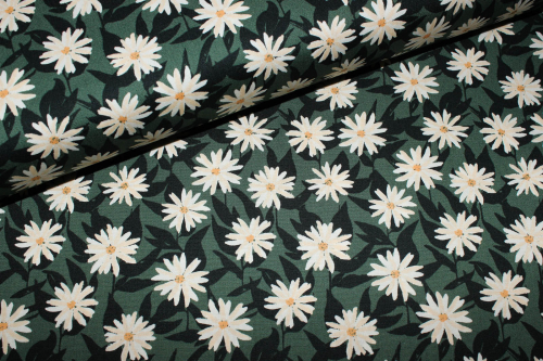 Designerbaumwollstoff "Lila’s Pressed Flowers" (10 cm)