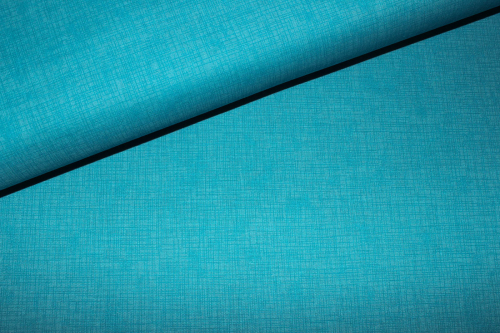 Designerbaumwolle Quilters Linen helltürkis/türkis (10 cm)