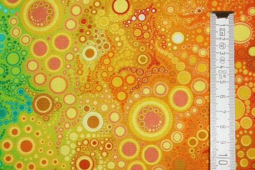 Designerbaumwollstoff Effervescence bunt  (10 cm)
